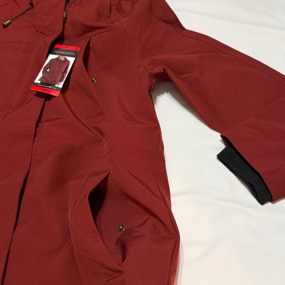 Pendleton Women’s Dark Red Parka Jacket size M NWT - Picture 8 of 9